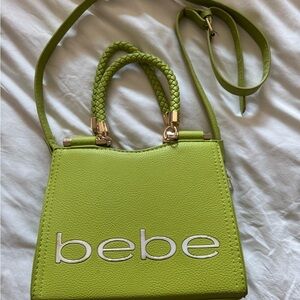 Bebe Lime Green Crossbody Bag